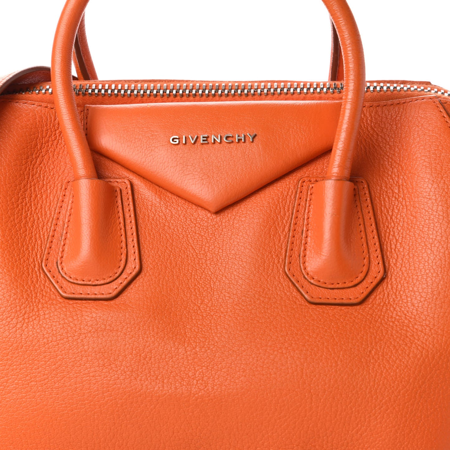 Sugar Goatskin Medium Antigona Orange