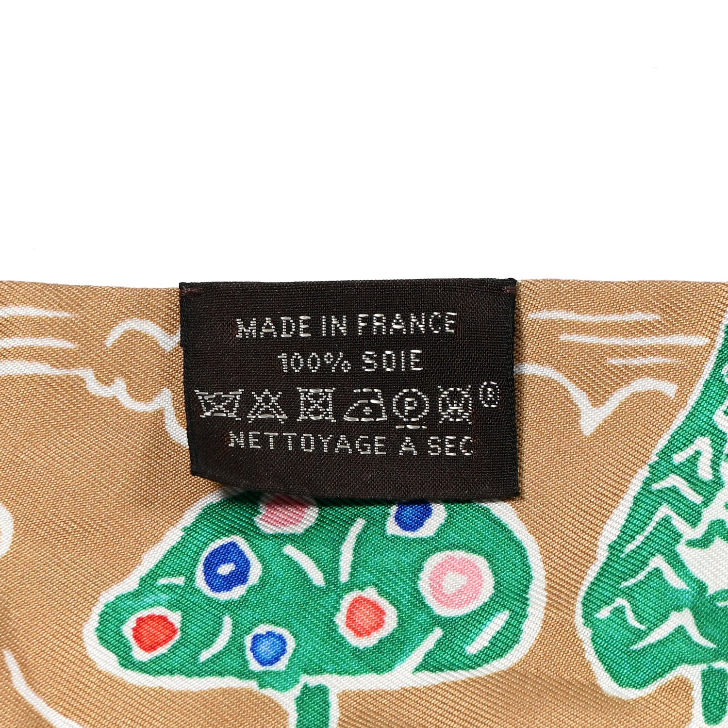 Hermes Silk Isola Di Primavera Twilly Camel 2 of 5