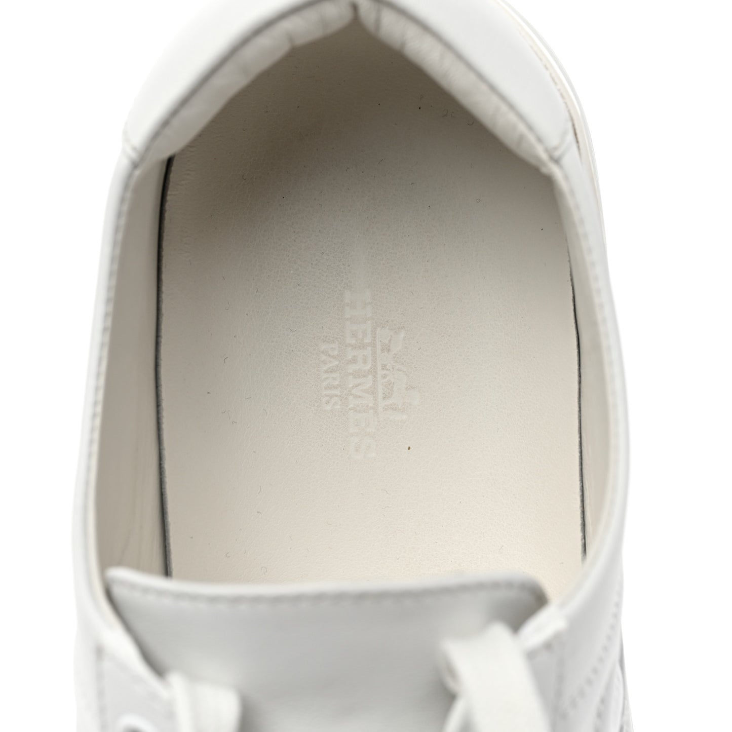 Calfskin Deep Sneakers 40 White