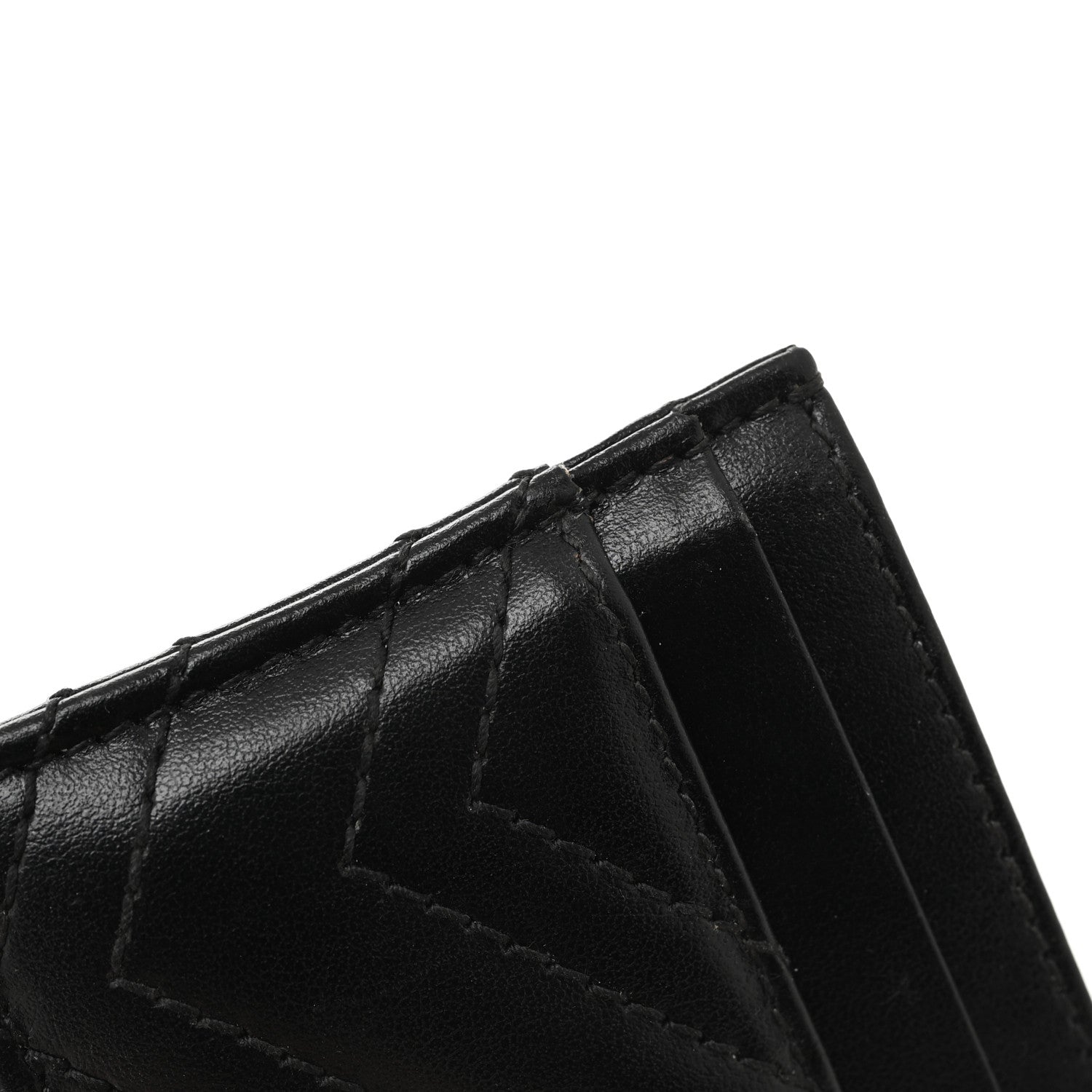 Gucci Calfskin Matelasse GG Marmont Card Holder Black 7 of 8
