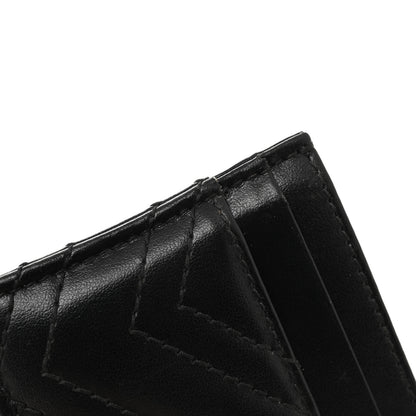 Gucci Calfskin Matelasse GG Marmont Card Holder Black 7 of 8
