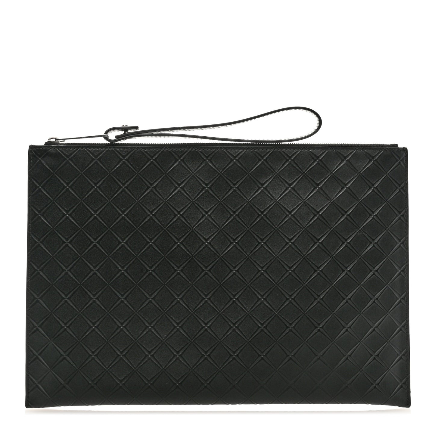 Calfskin Intarsio Document Case Black