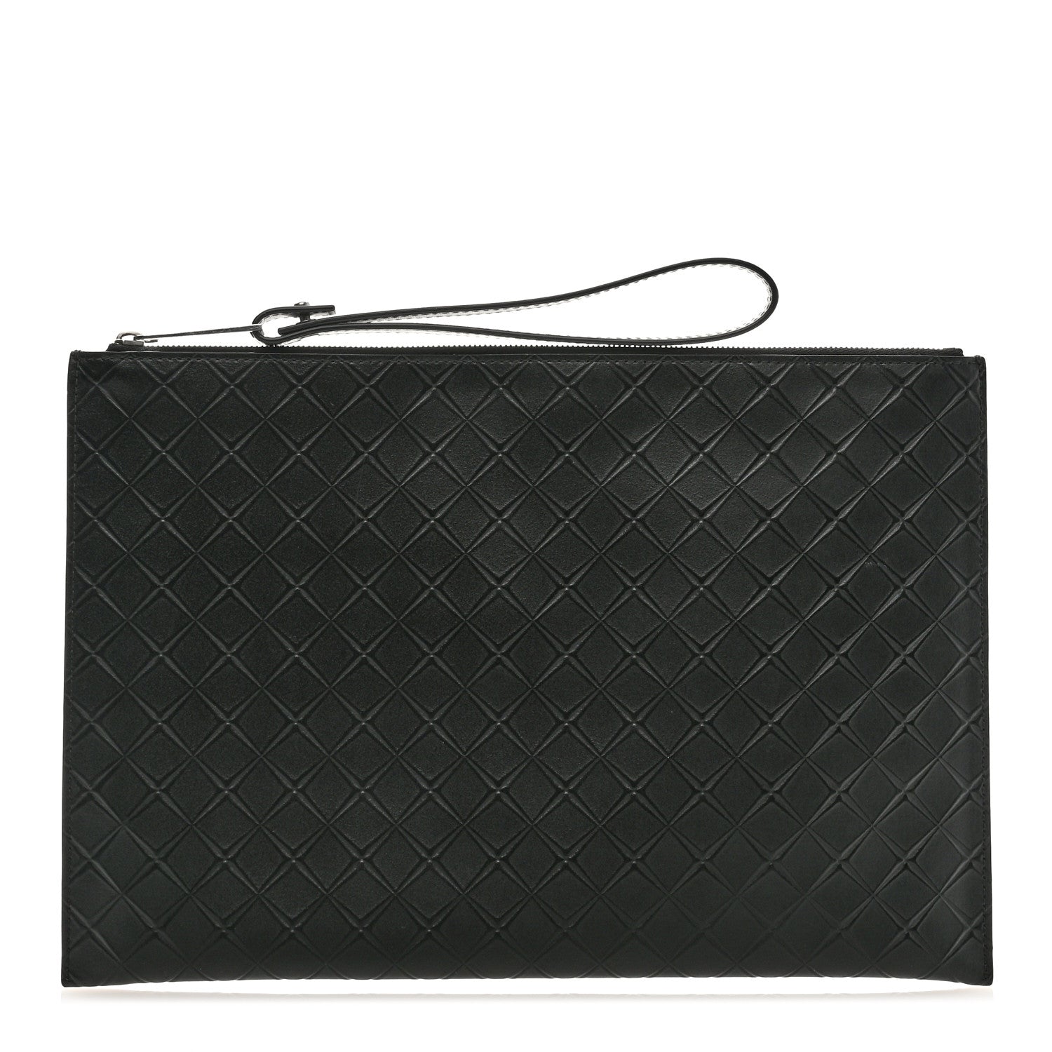 Bottega Veneta Calfskin Intarsio Document Case Black 1 of 7