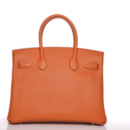 Hermes Epsom Birkin 30 Orange 6 of 25