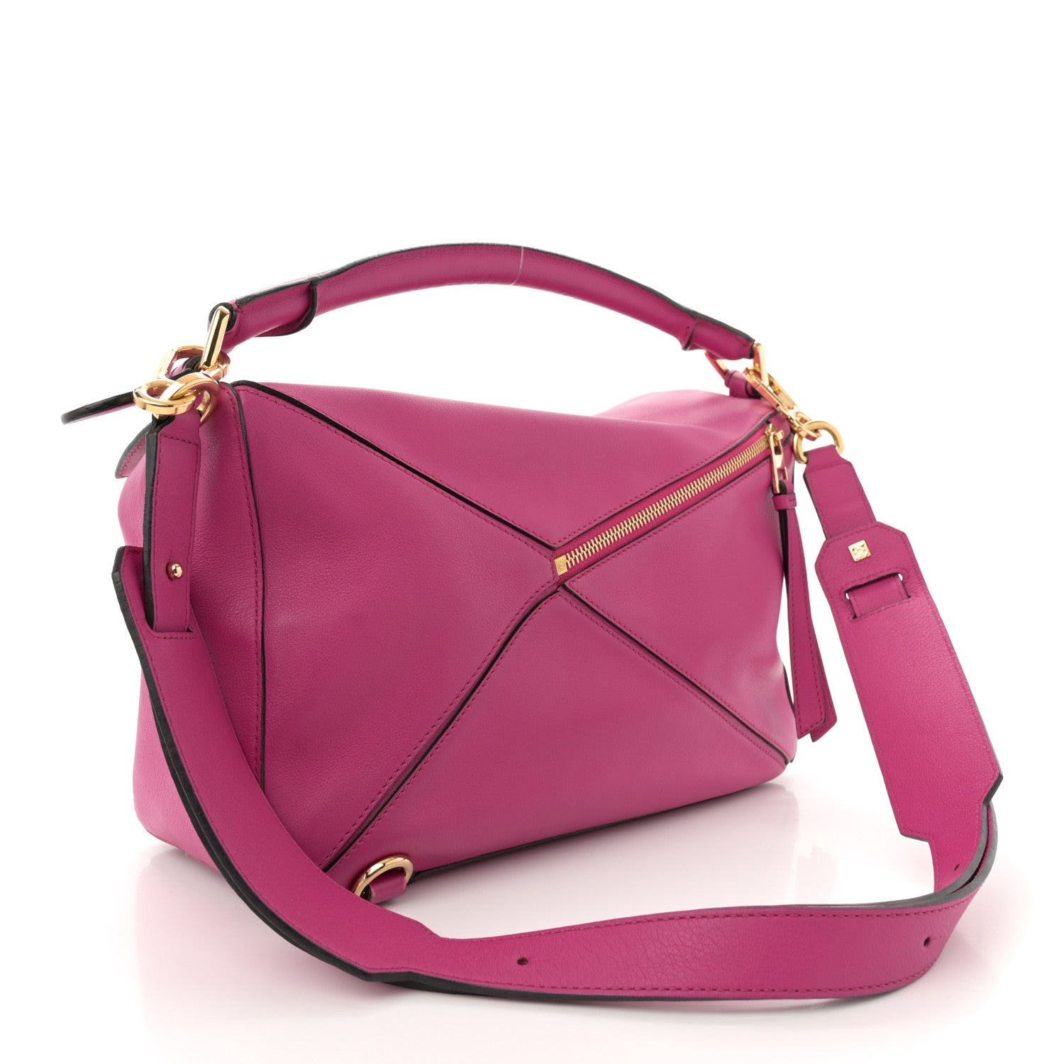 Loewe Calfskin Medium Puzzle Bag Fuchsia 3 of 14
