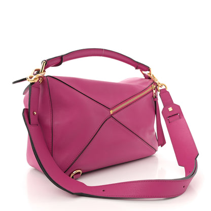 Loewe Calfskin Medium Puzzle Bag Fuchsia 3 of 14