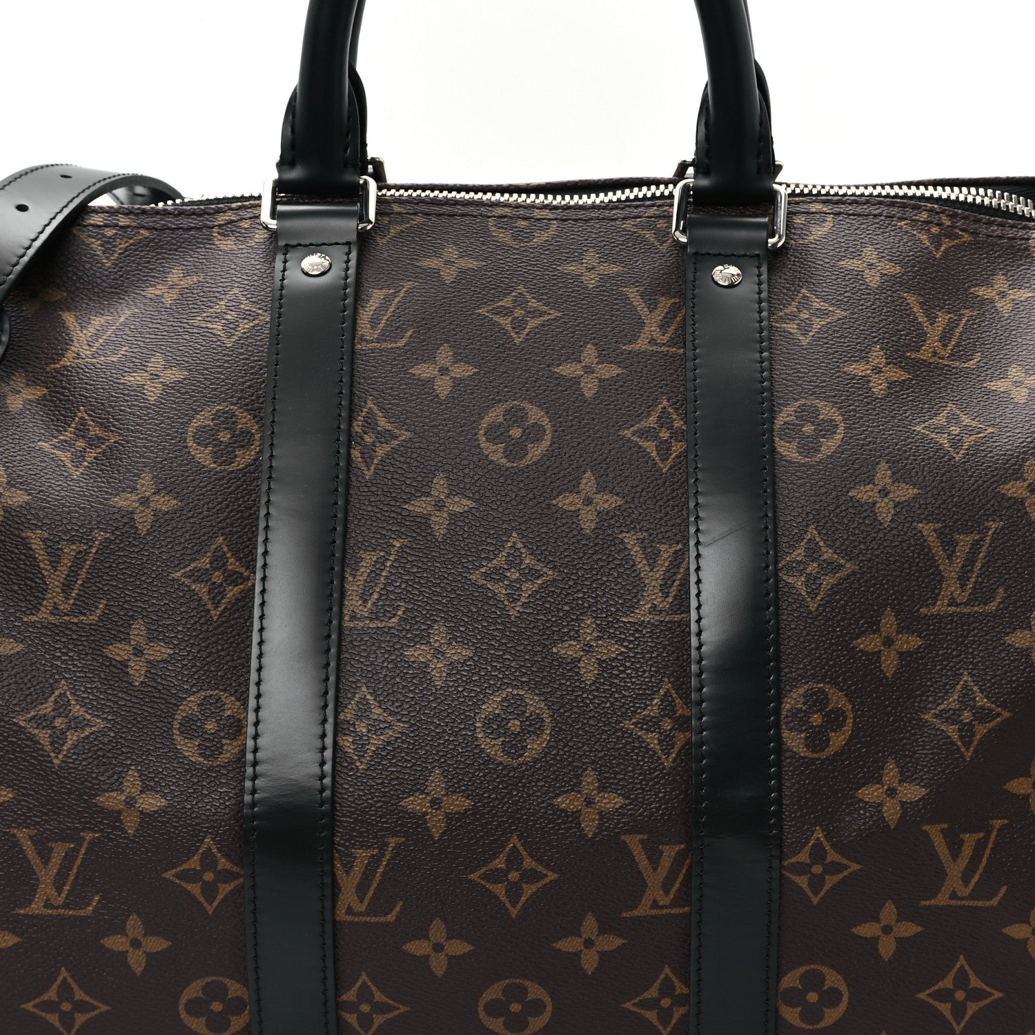 Louis Vuitton Monogram Macassar Keepall Bandouliere 45 7 of 10