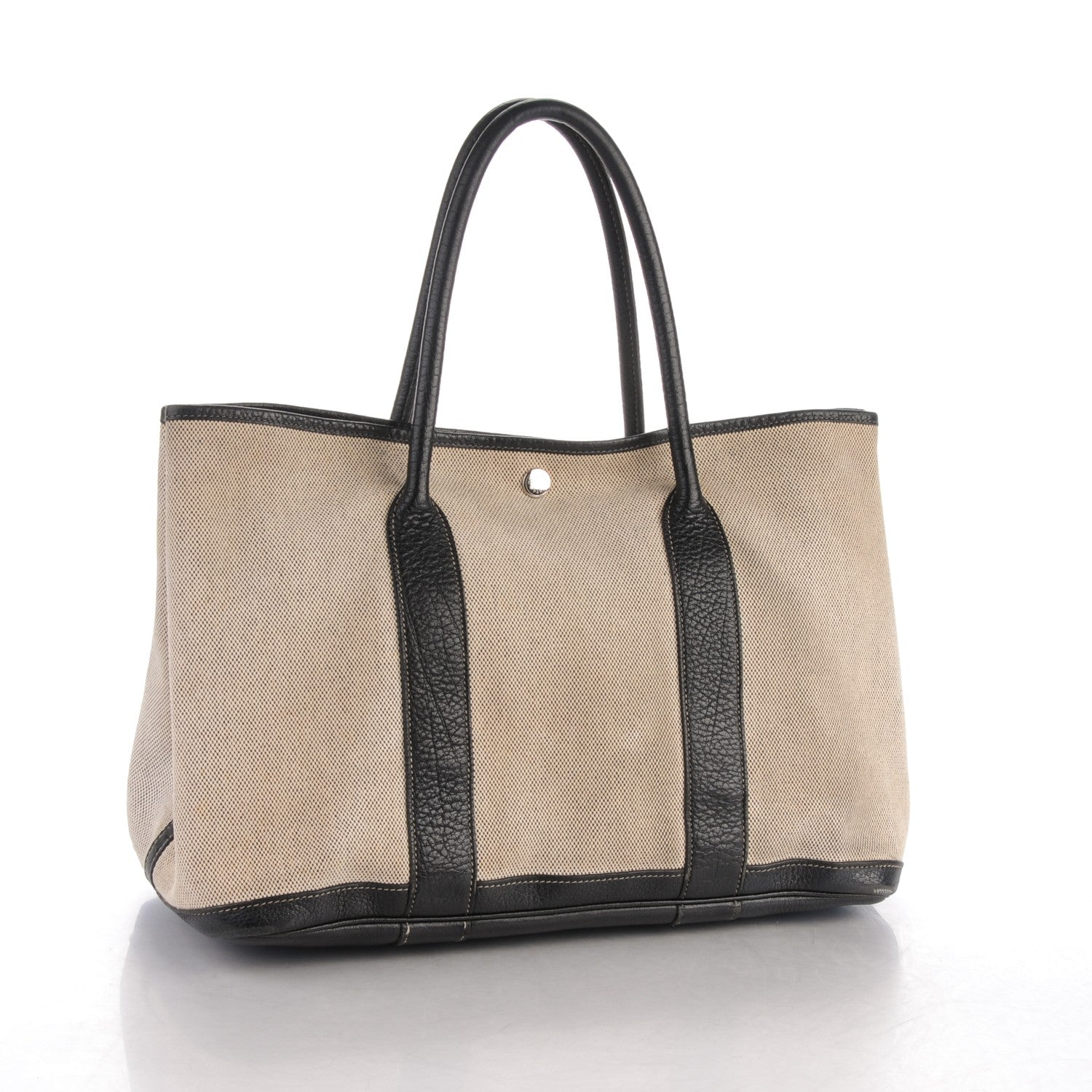 Hermes Buffle Skipper Toile Garden Party 36 MM Tote Black 3 of 13