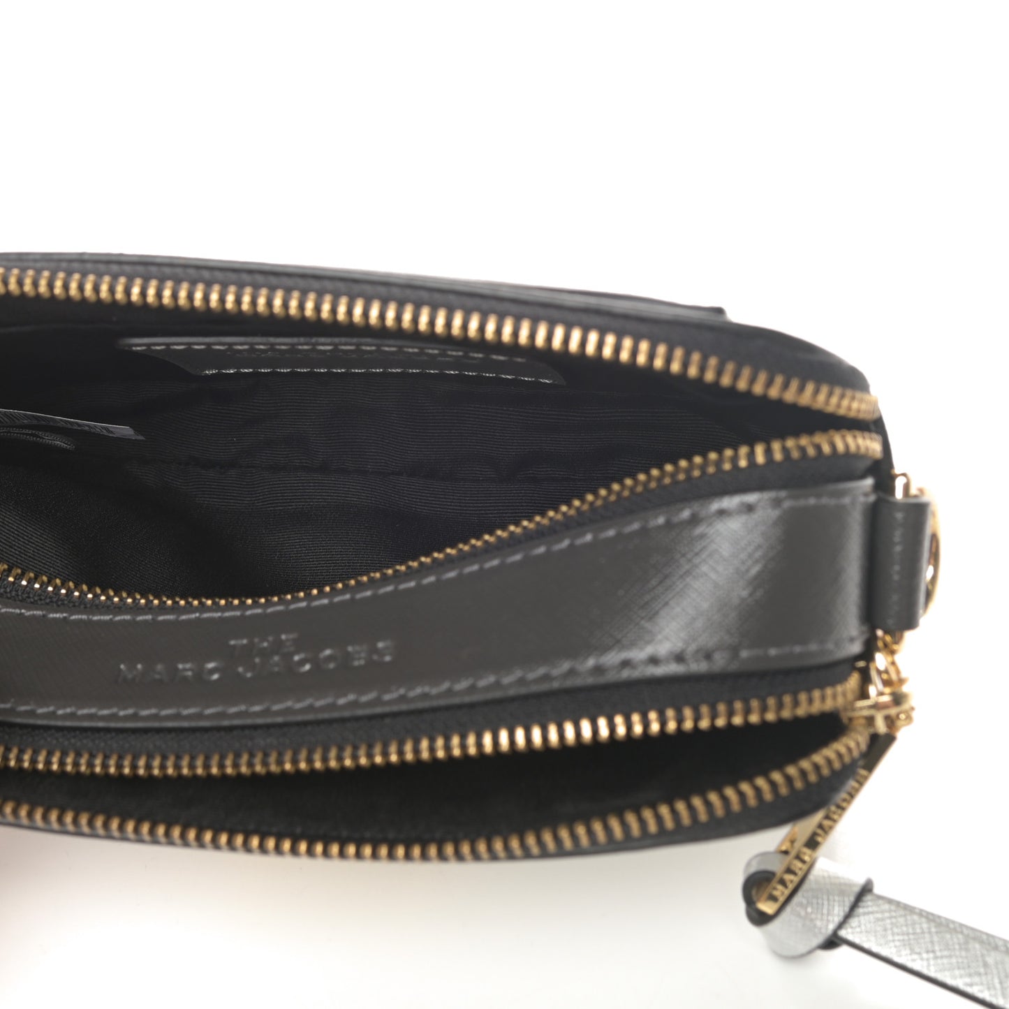 Saffiano Small Snapshot Camera Bag Silver Multicolor