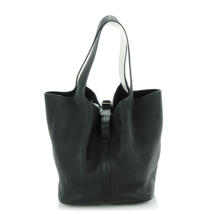 Hermes Taurillon Clemence Picotin 22 MM Black 1 of 8