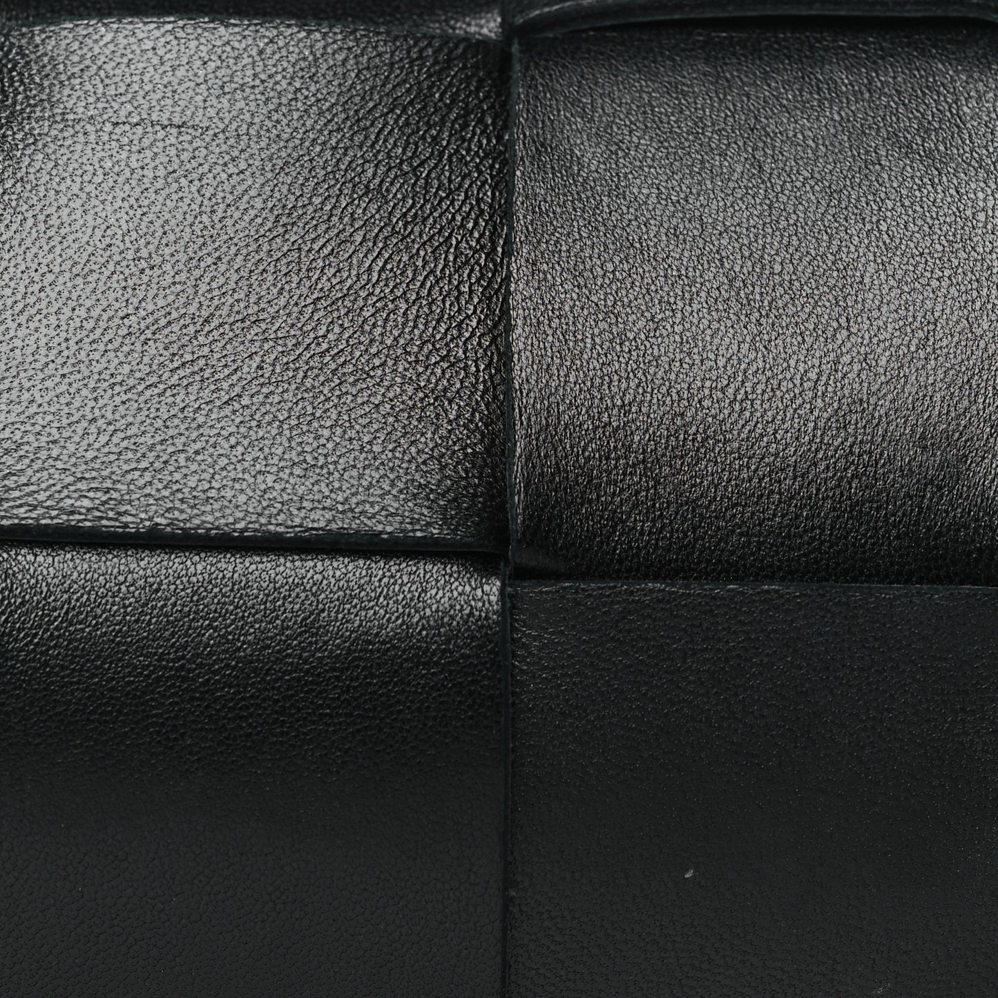 Lambskin Maxi Intreccio Cassette Phone Pouch Crossbody Bag Black