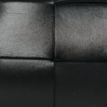 Bottega Veneta Lambskin Maxi Intreccio Cassette Phone Pouch Crossbody Bag Black 7 of 10