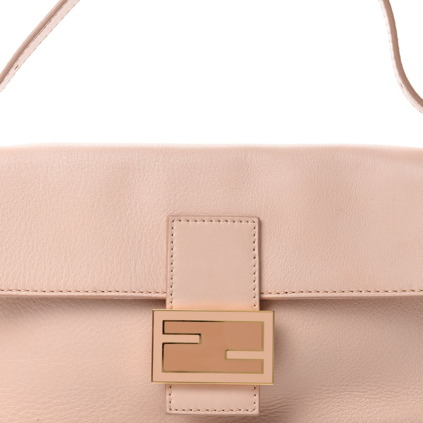 Vitello Enamel Interchangeable Strap Baguette Rosa Plaster