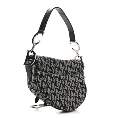 Christian Dior Monogram Saddle Bag Black 3 of 11