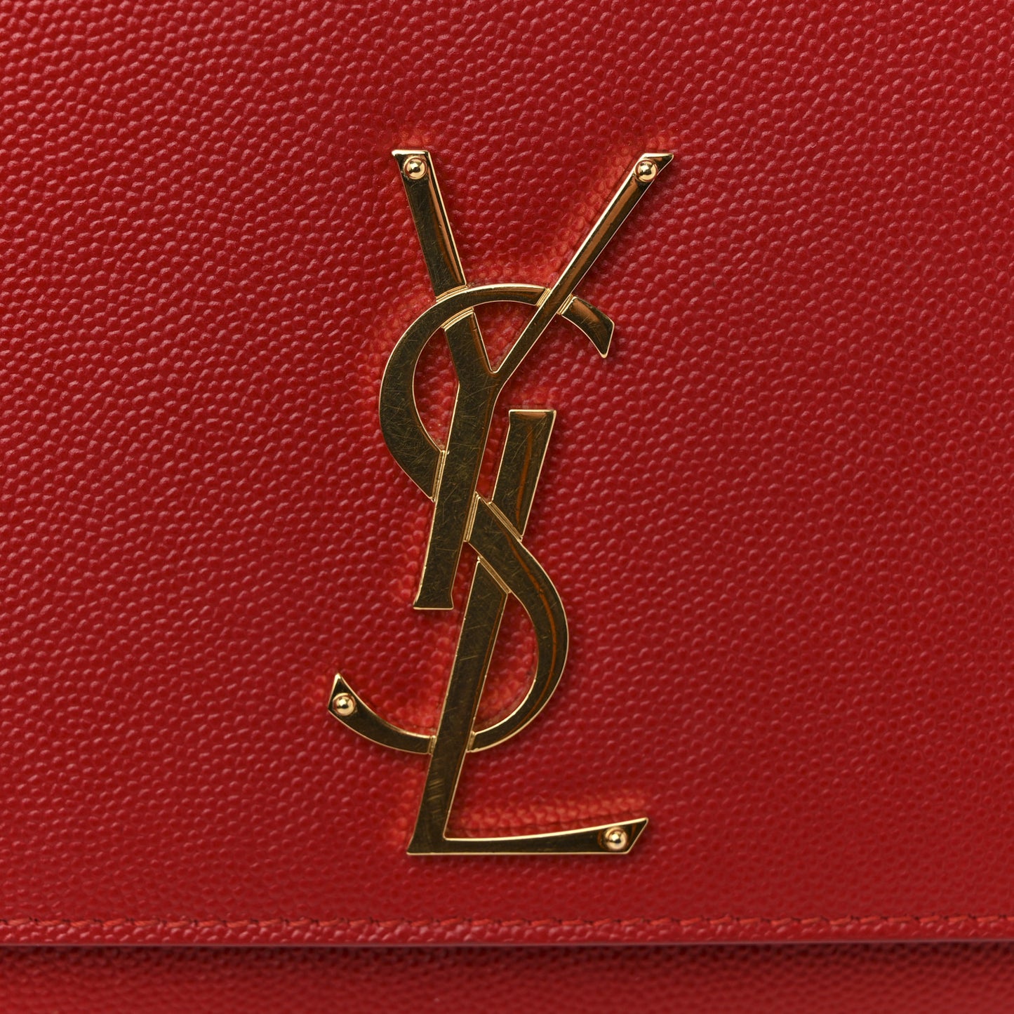 Grain De Poudre Medium Monogram Kate Satchel Red