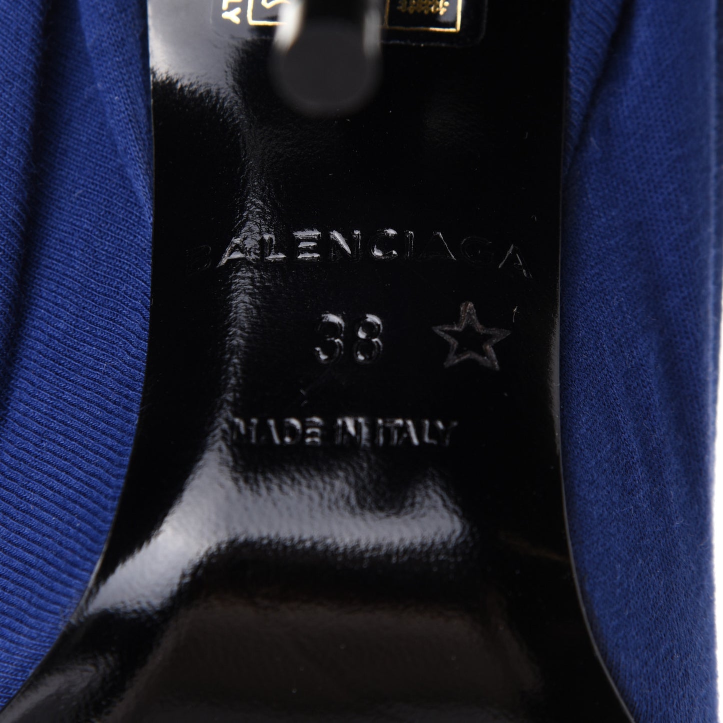 Jersey Crepe Political Campaign Logo Knife 115 Pointed Pumps 38 Pacifique White Rouge