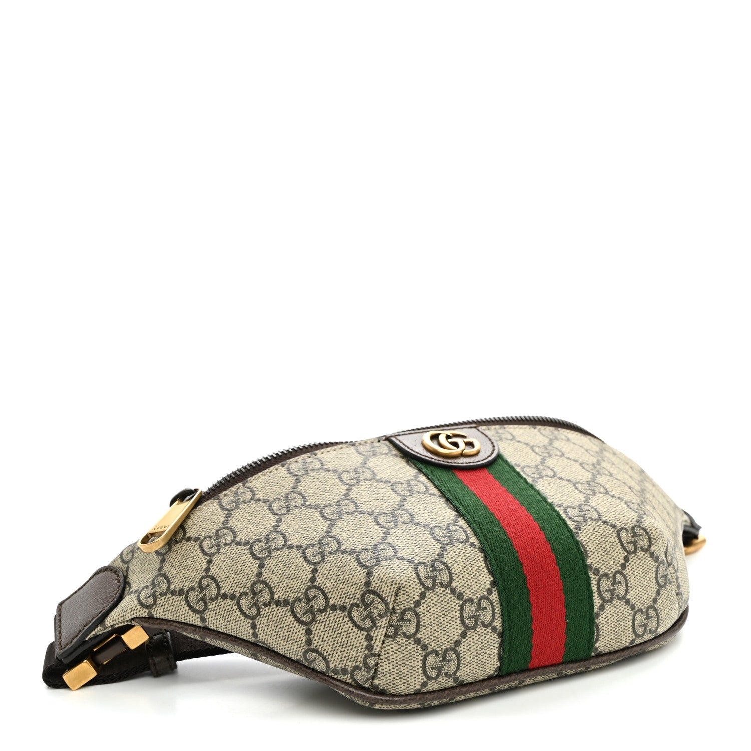 Gucci GG Supreme Monogram Web Small Ophidia Belt Bag Beige Ebony New Acero 3 of 9