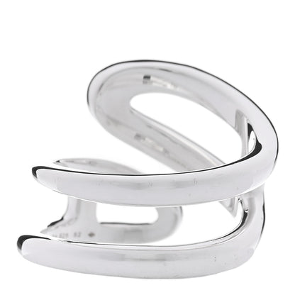 Hermes Sterling Silver Chaine D'Ancre Punk Ring 52 6 3 of 5