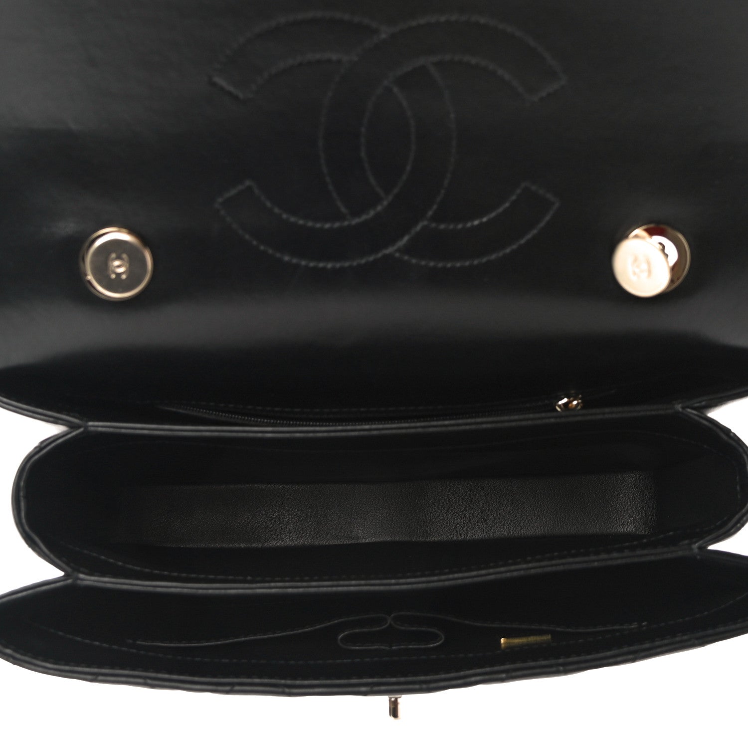 Chanel Lambskin Quilted Medium Trendy CC Flap Dual Handle Bag Black 5 of 10