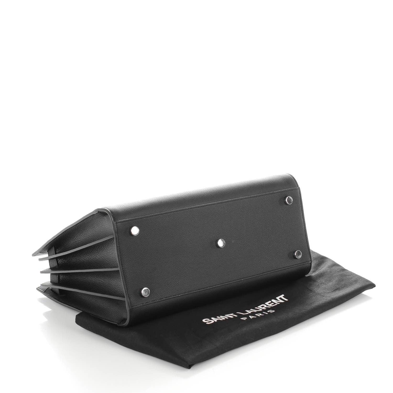 Saint Laurent Grained Calfskin Small Sac De Jour Black 4 of 7