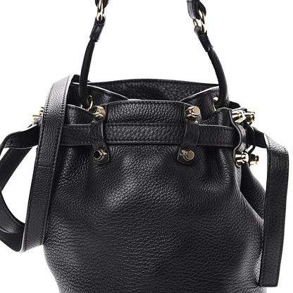 Alexander Wang Pebbled Lambskin Diego Bucket Black Gold Hardware 9 of 11