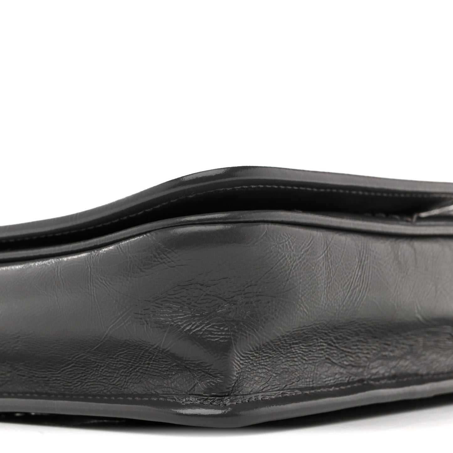 Crinkled Calfskin Matelasse Monogram Niki Chain Wallet Storm