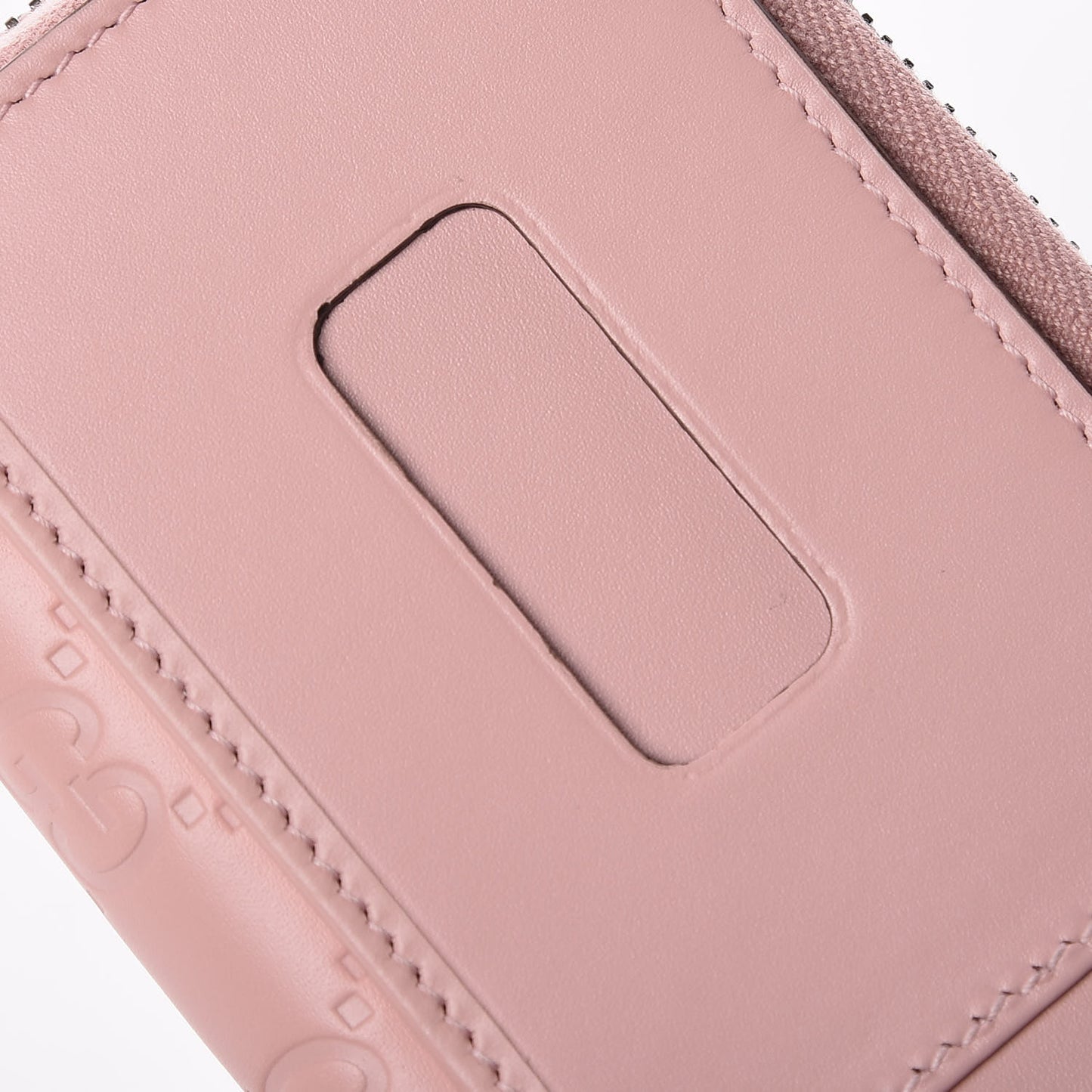 Guccissima Signature Crystal Cat Zip Around Card Case Light Candy Pink