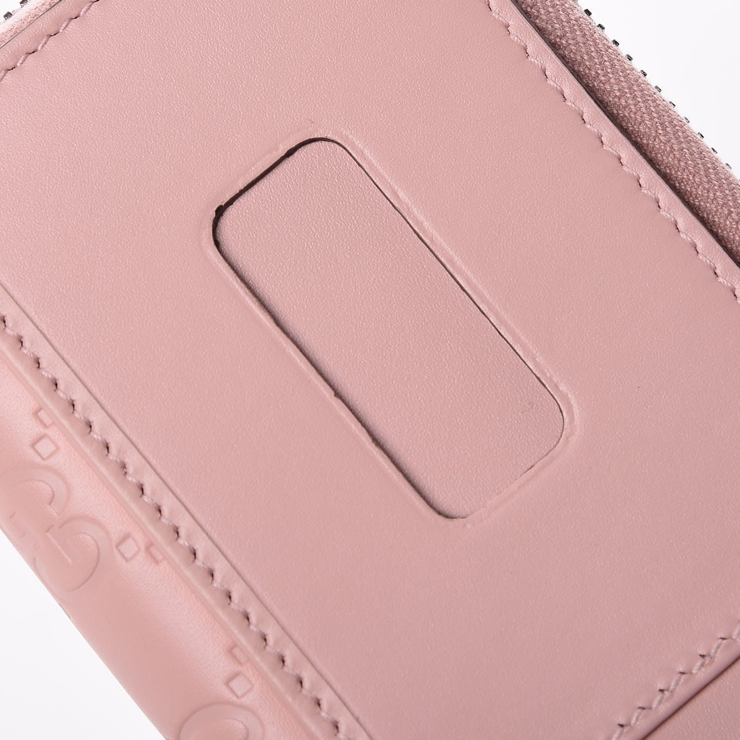 Gucci Guccissima Signature Crystal Cat Zip Around Card Case Light Candy Pink 6 of 13