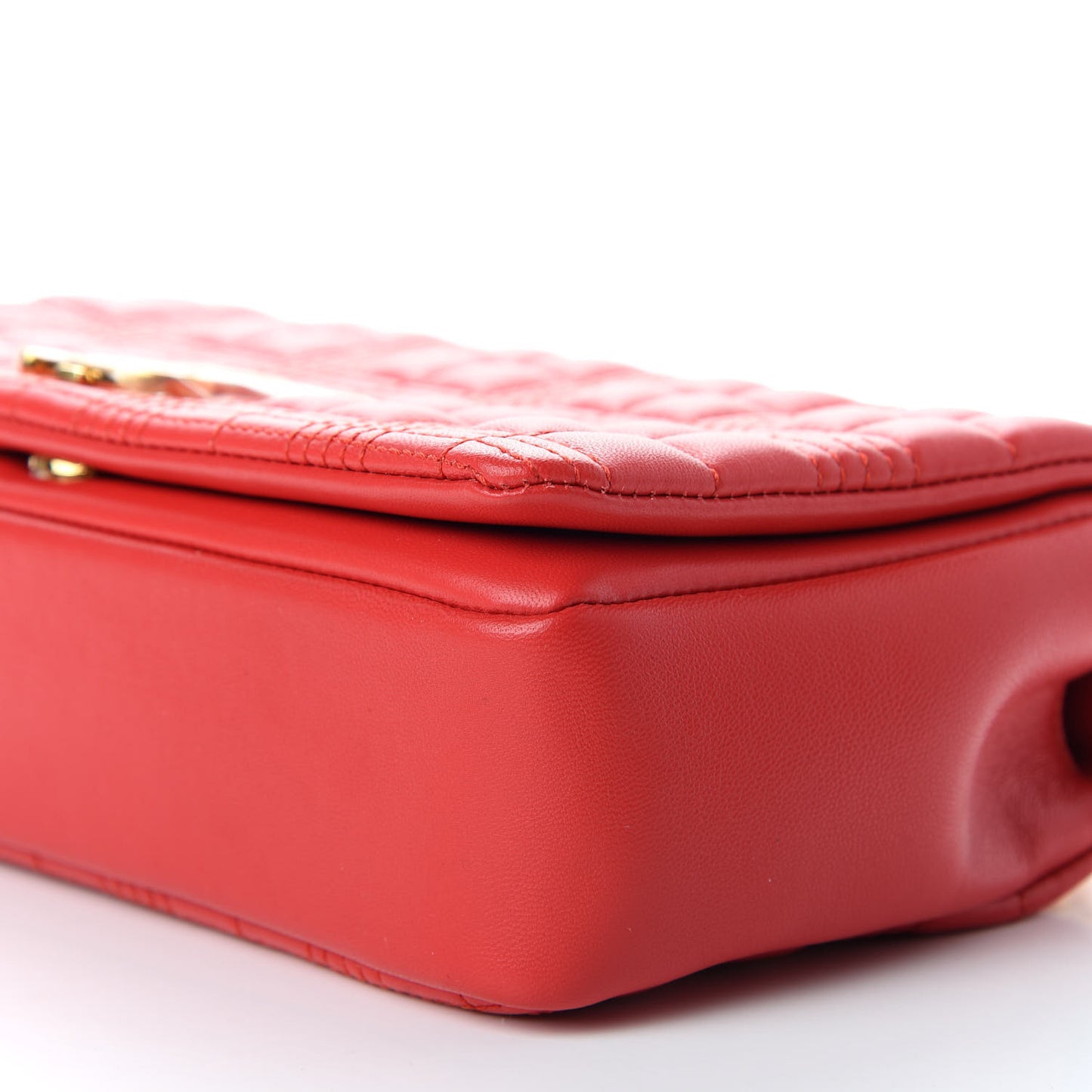 Lambskin Quilted Small Lola Bag Bright Red
