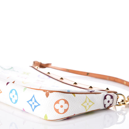Louis Vuitton Monogram Multicolor Pochette Accessories White 8 of 10