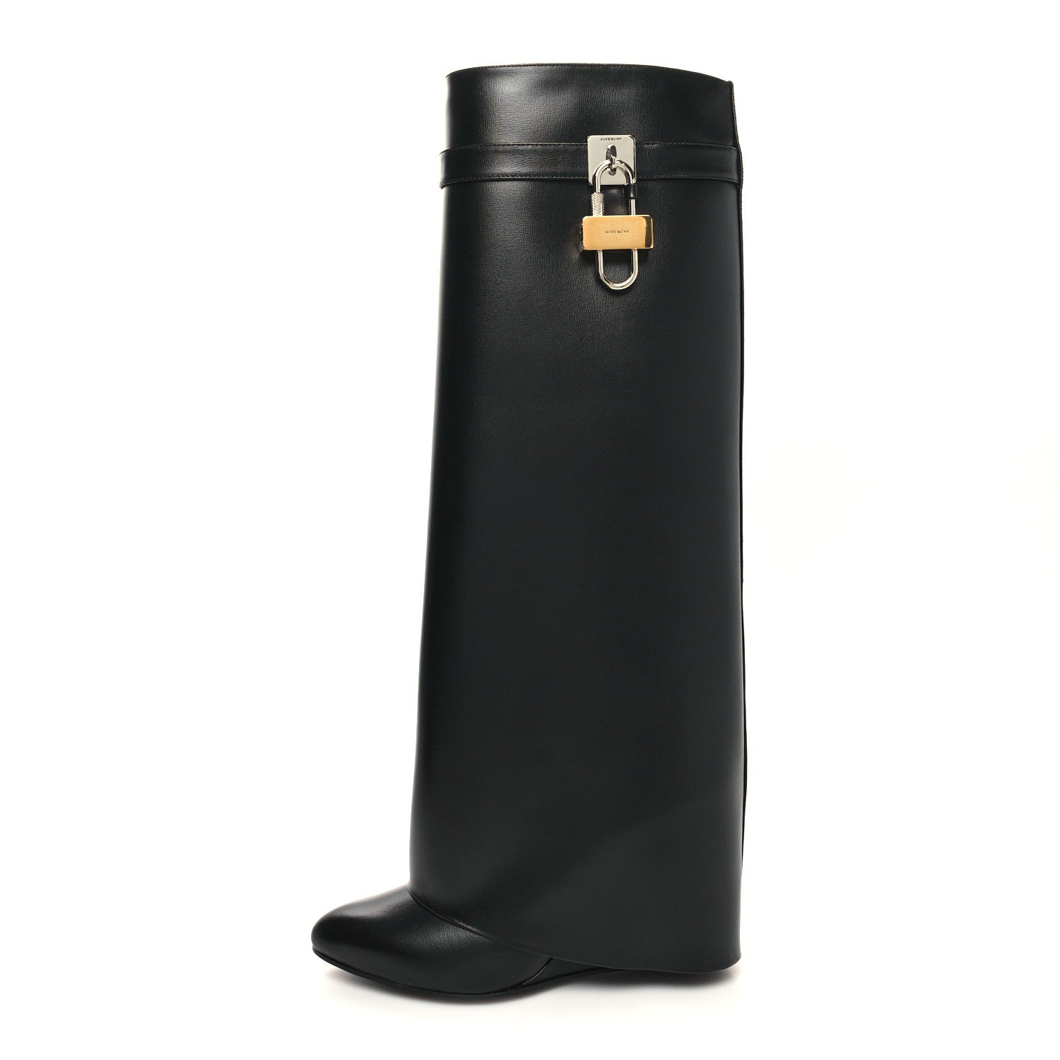 Givenchy Calfskin Shark Lock Pant Boots 39.5 Black 1 of 8