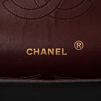 Chanel Lambskin Quilted Medium Double Flap Bijoux Chain Black 6 of 13