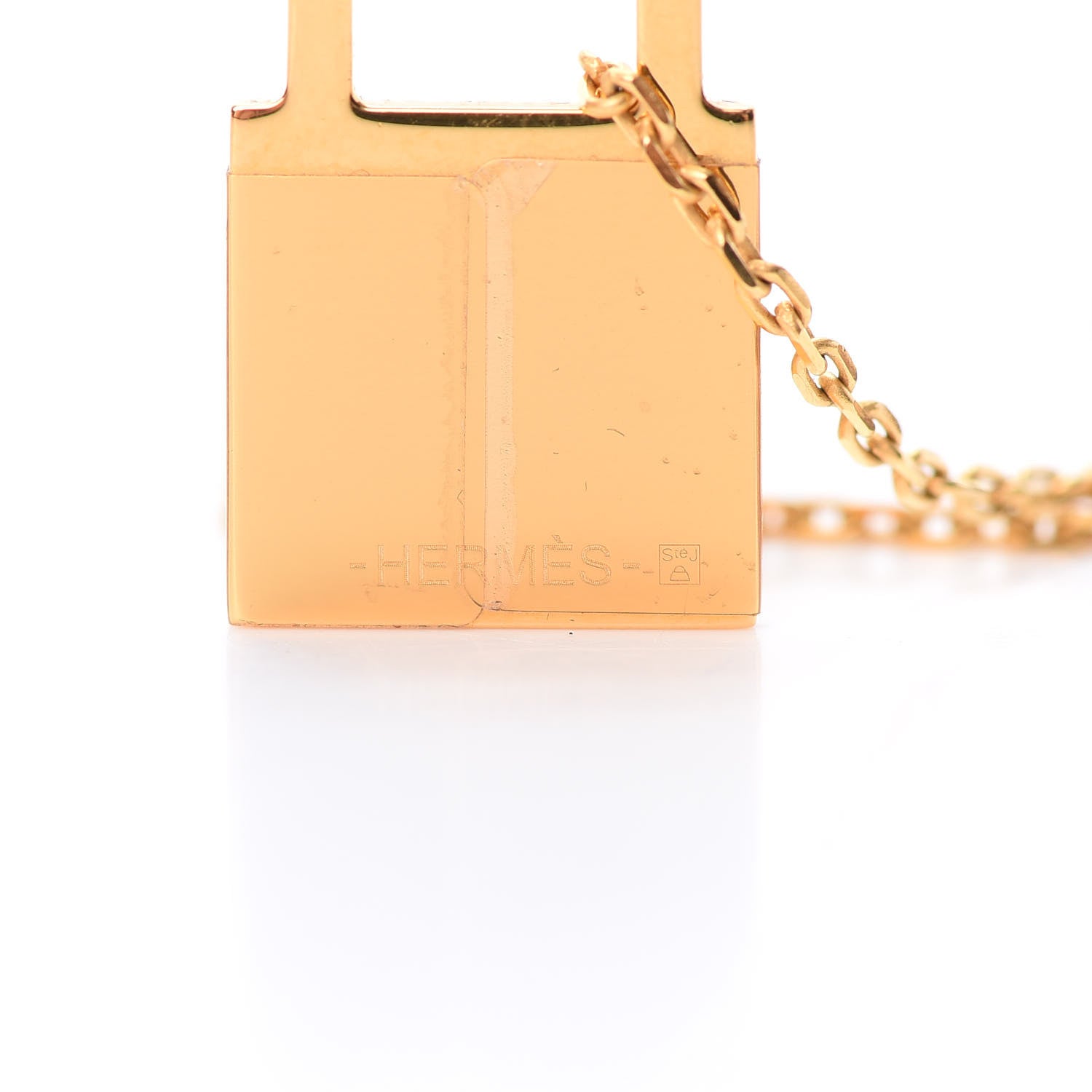 Hermes Swift Small O'Kelly Pendant Necklace Gold 4 of 6