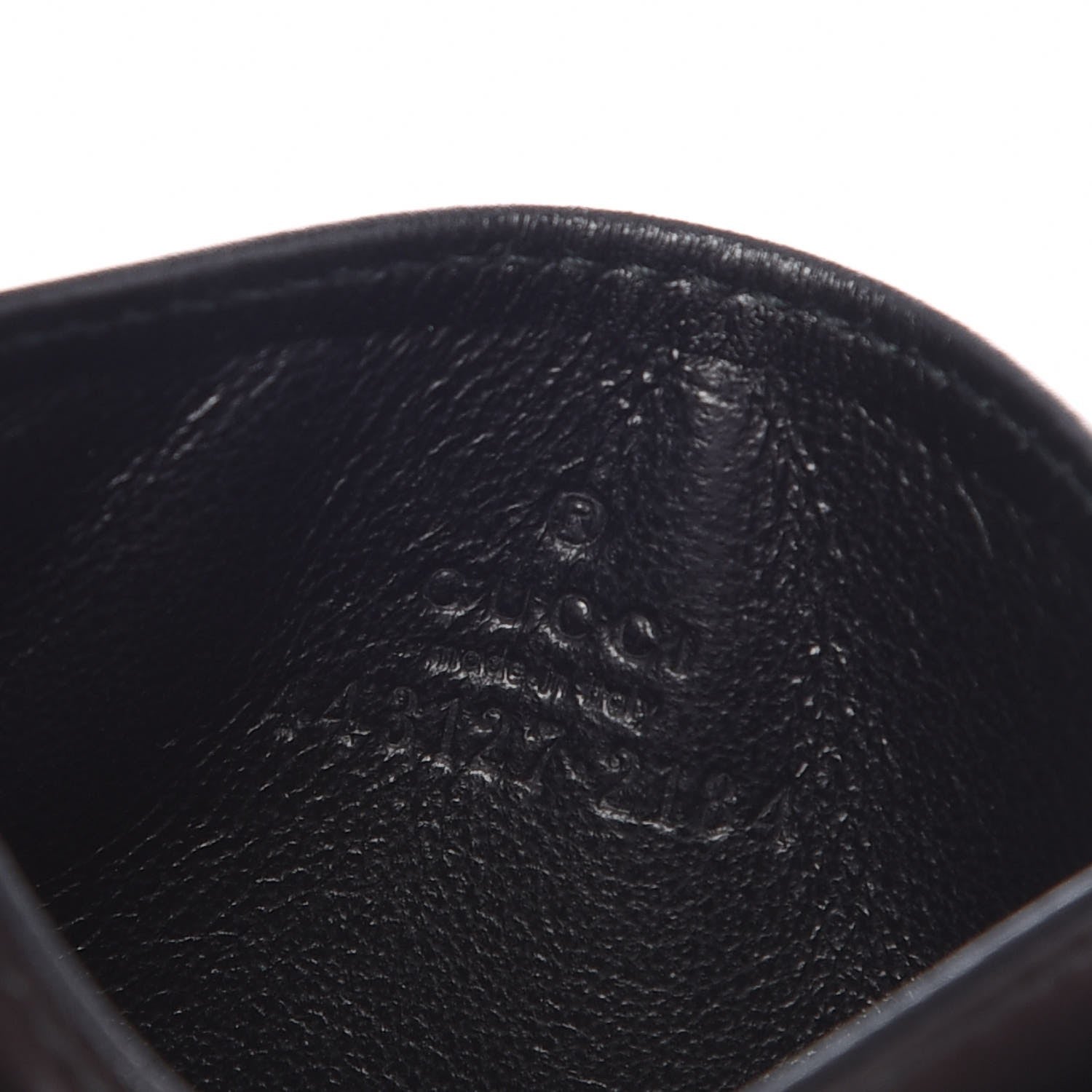 Gucci Calfskin Matelasse GG Marmont Card Holder Black 6 of 8