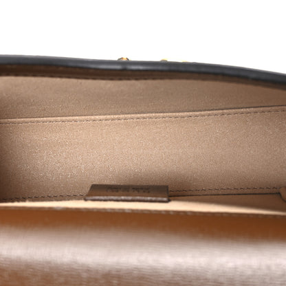 Gucci GG Supreme Monogram Mini Horsebit 1955 Shoulder Bag Beige Brown Sugar 5 of 10