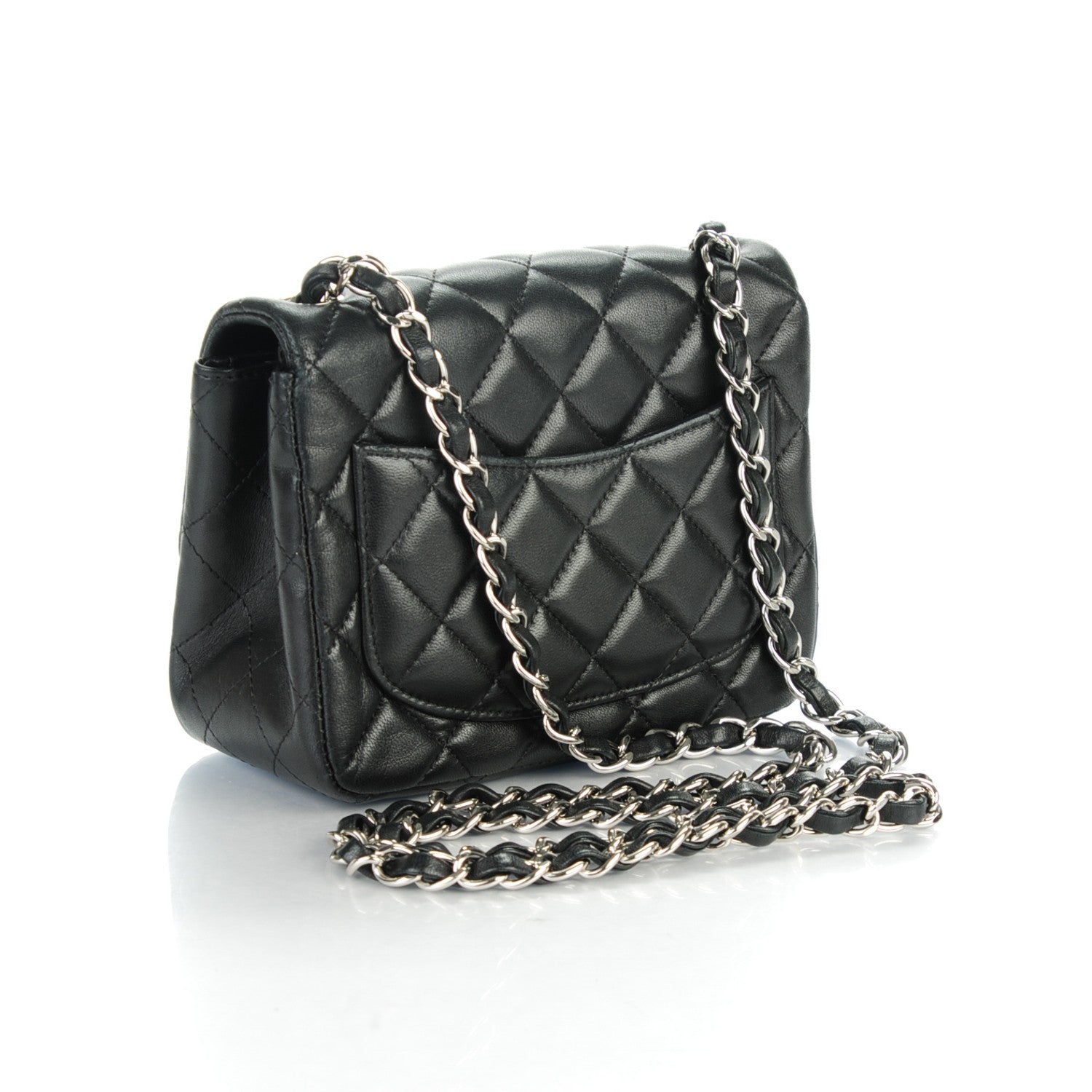 Chanel Lambskin Quilted Mini Square Flap Black 3 of 7