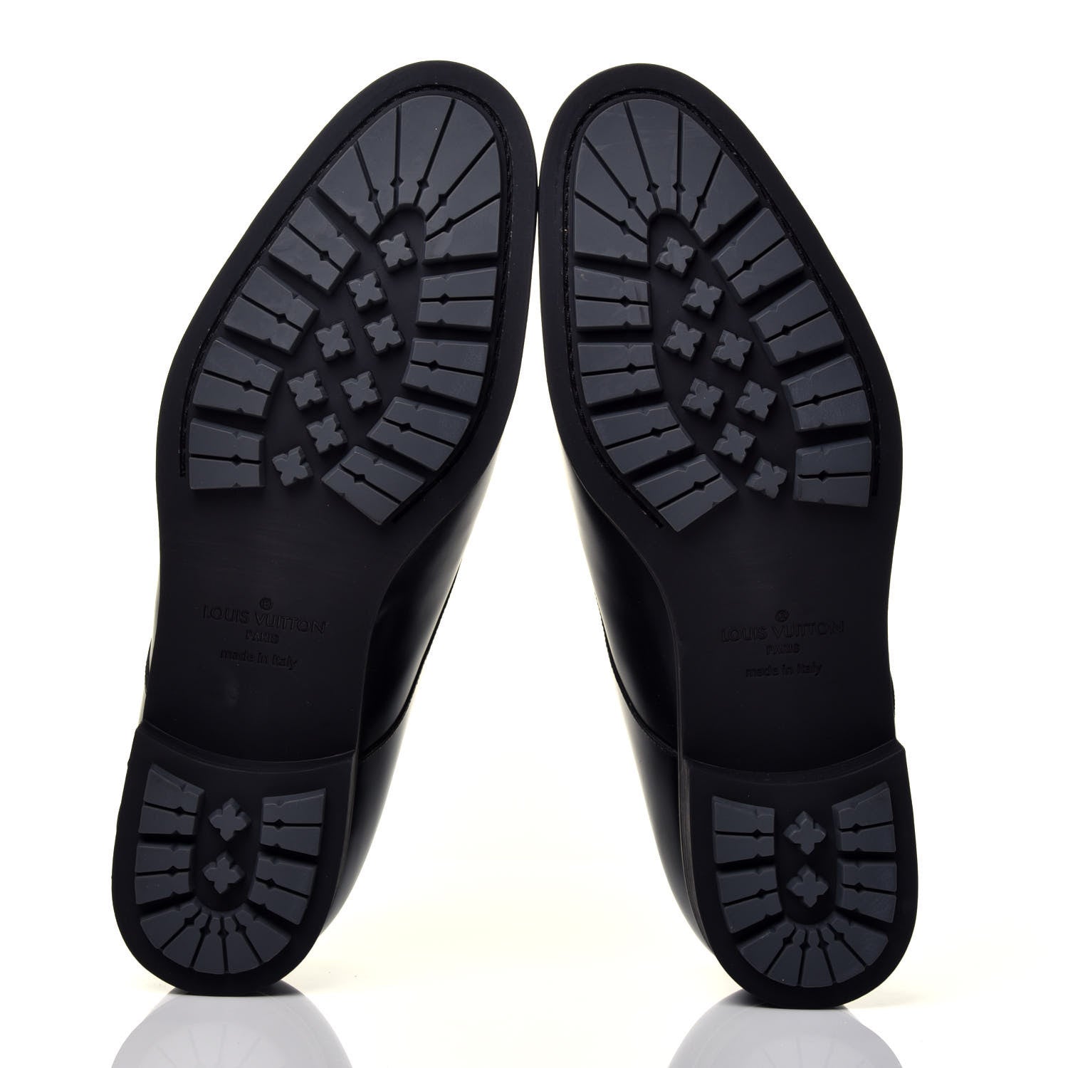 Louis Vuitton Calfskin Mens Derby LV Harness Shoes 9 Black 5 of 9