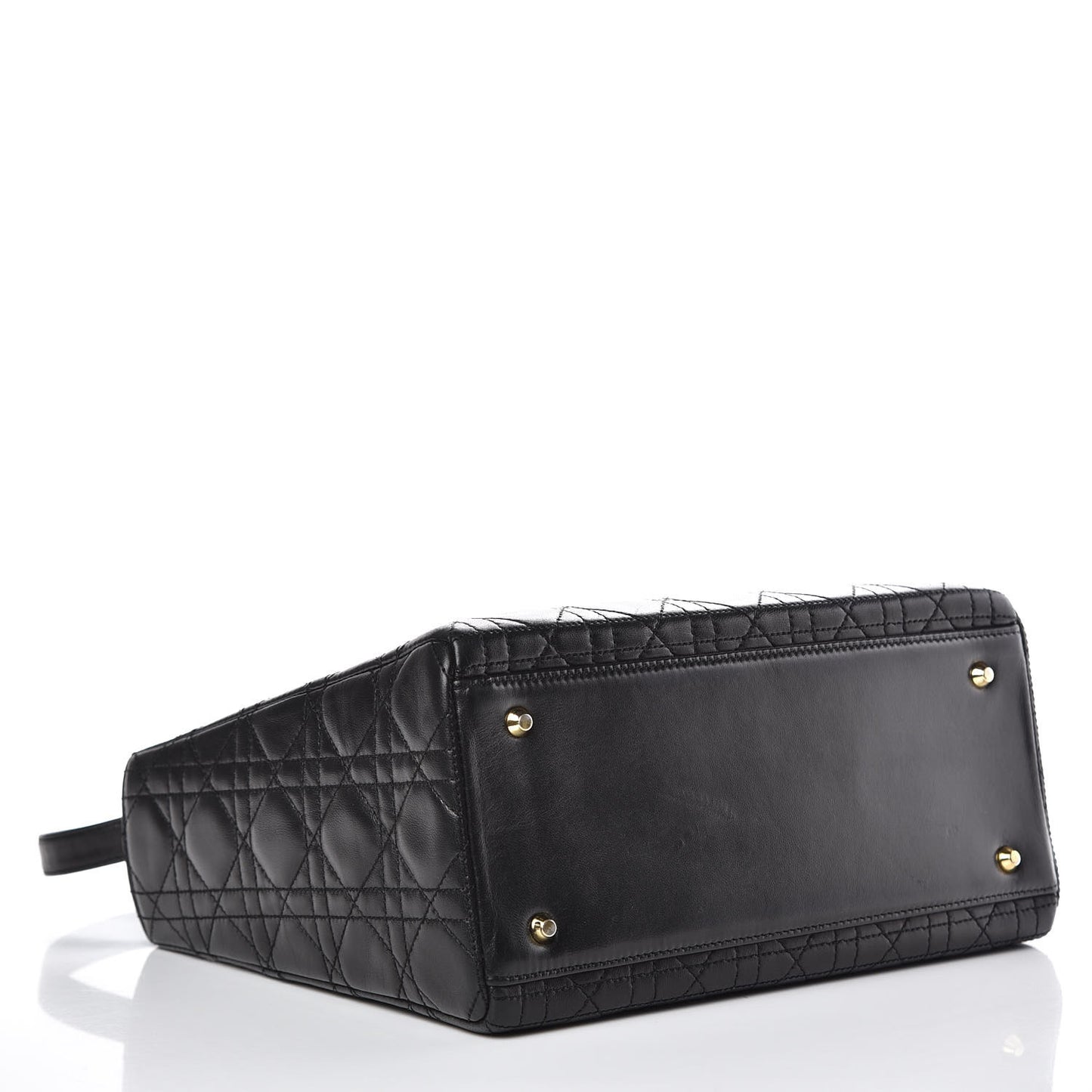 Lambskin Cannage Medium Lady Dior Black