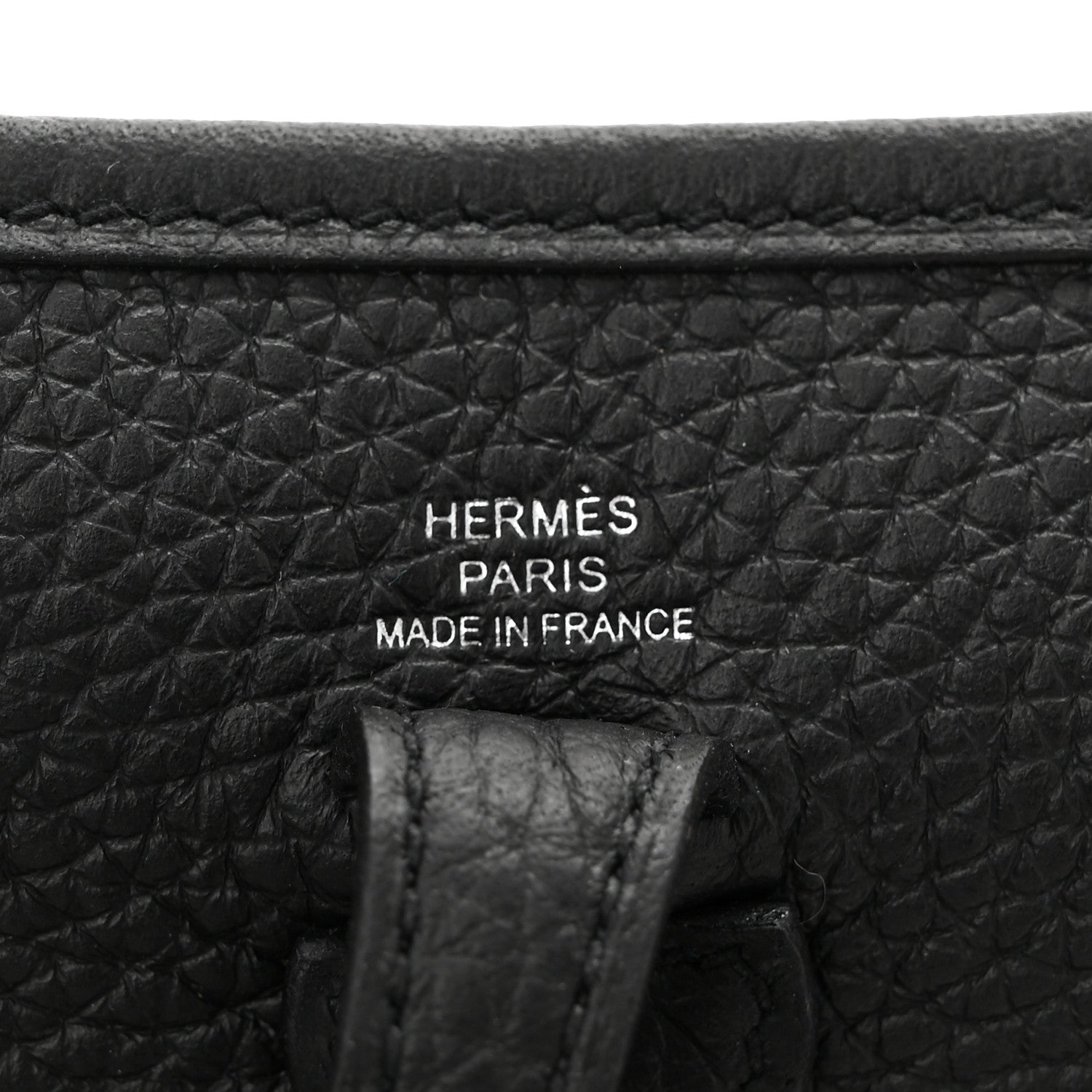 Hermes Taurillon Clemence Evelyne TPM Black 6 of 11