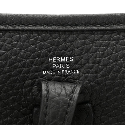 Hermes Taurillon Clemence Evelyne TPM Black 6 of 11