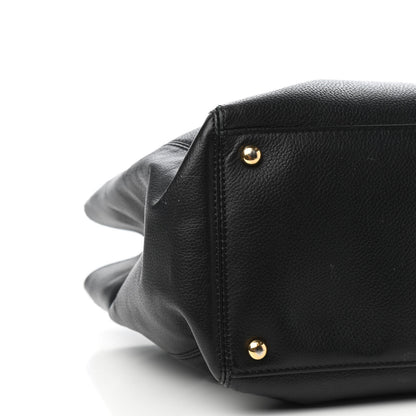 Chanel Calfskin Cerf Executive Shopper Tote Black 8 of 10
