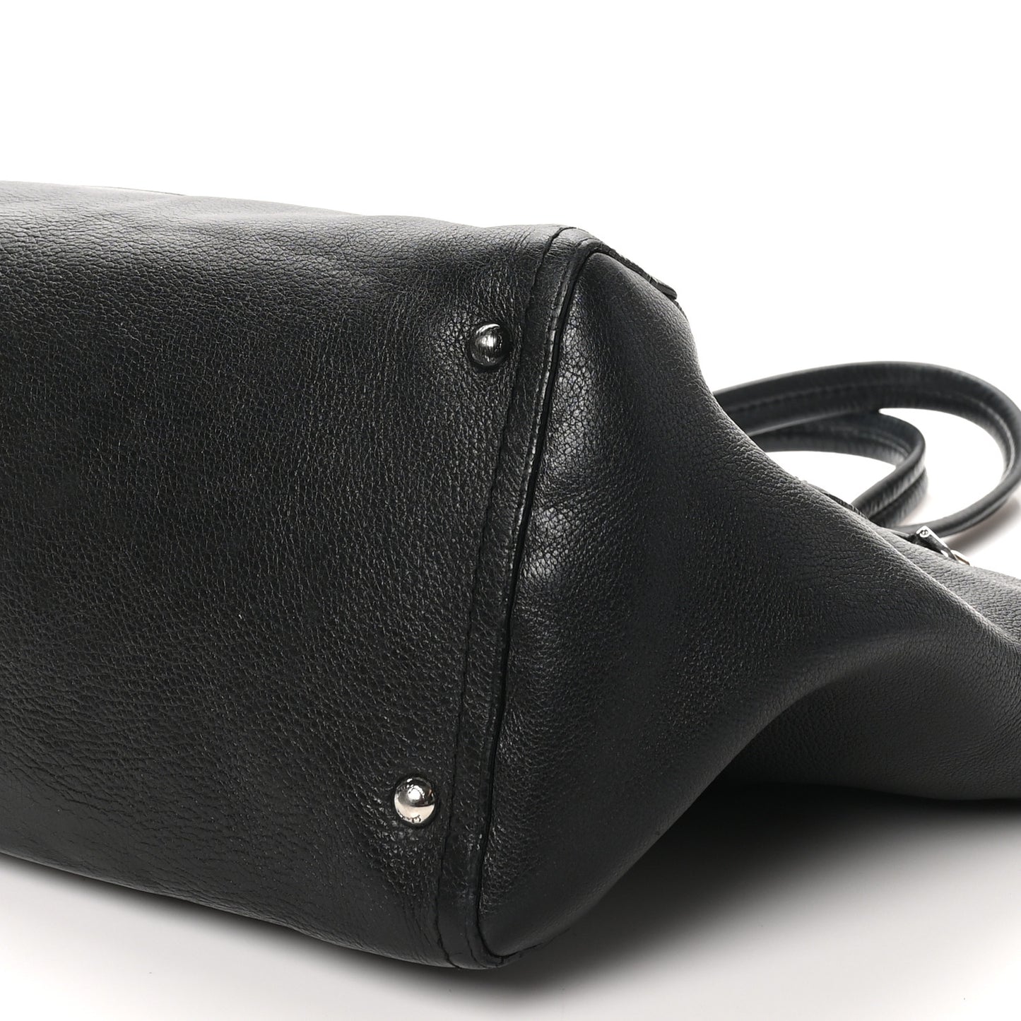 Calfskin Medium Verve Double Zip Tote Black