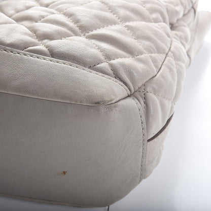 Burberry Lambskin Quilted Medium Enmore Hobo Grey 16 of 21