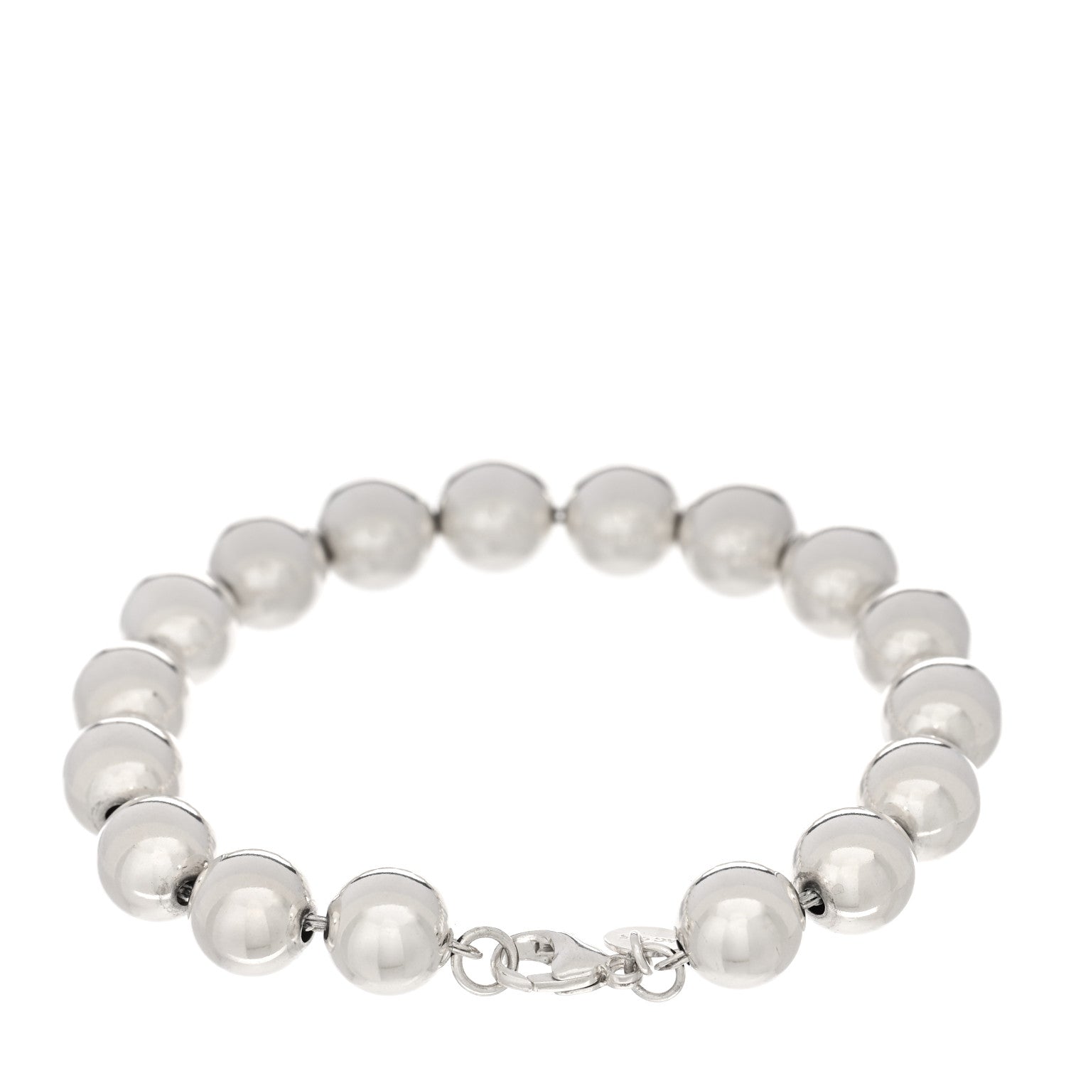 Tiffany Sterling Silver 10mm HardWear Ball Bracelet 2 of 3