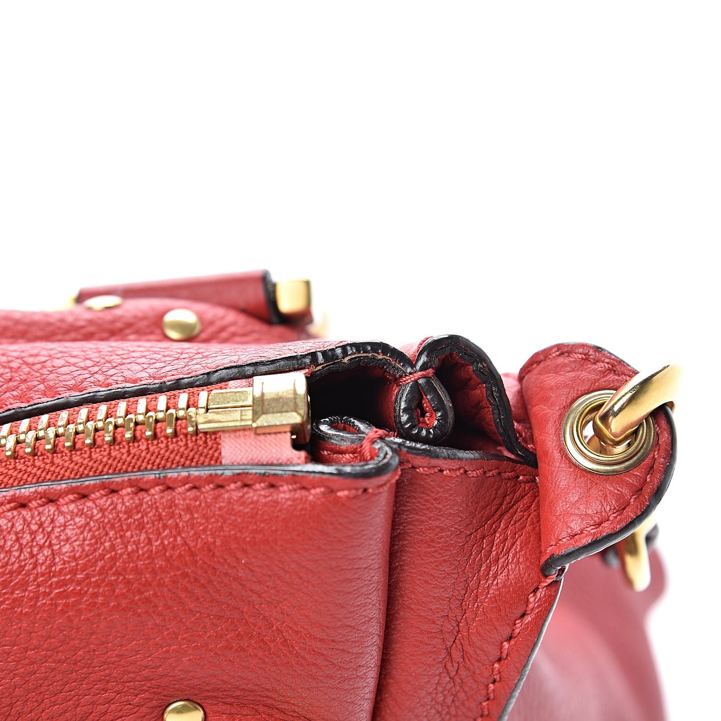 Calfskin Medium Marcie Satchel Acerola