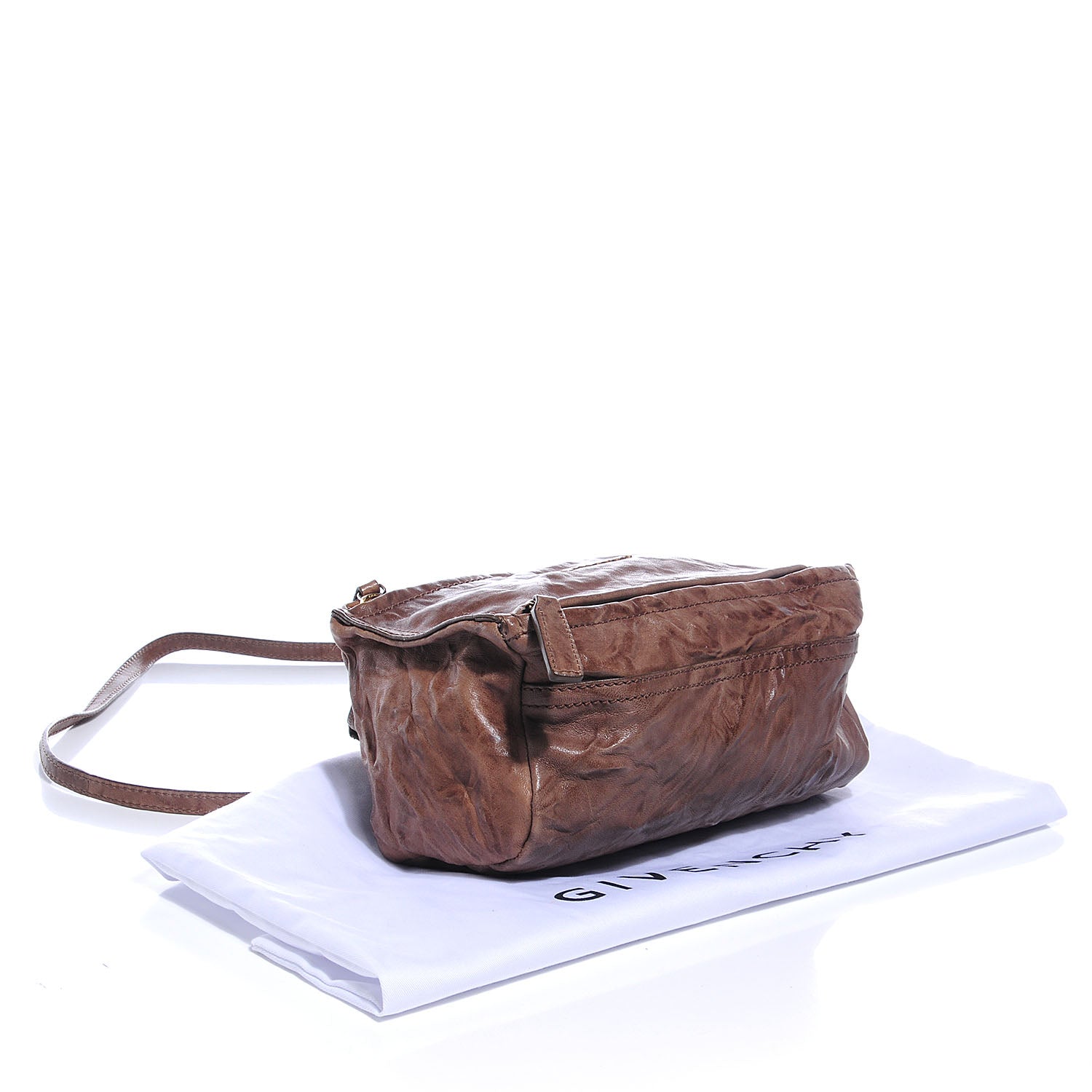 Givenchy Tumbled Sheepskin Mini Pandora Brown 4 of 10