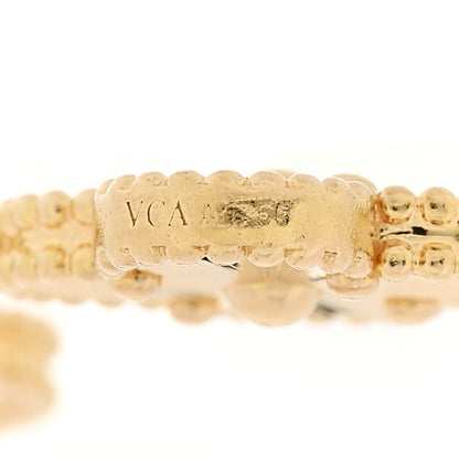 Van Cleef & Arpels 18K Yellow Gold Diamond 5 Motifs Guilloche Vintage Alhambra Bracelet 4 of 5