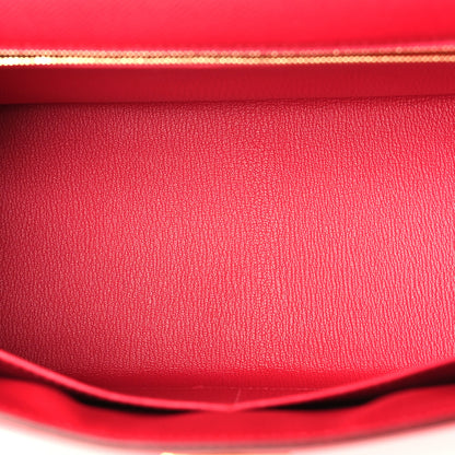 Hermes Epsom Kelly Sellier 28 Rose Extreme 5 of 11