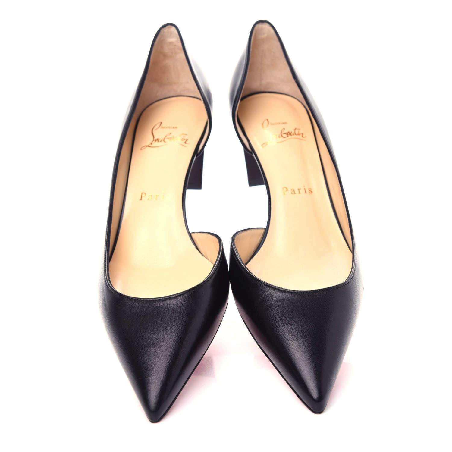 Christian Louboutin Kid Cuoio Karera 45 Pumps 38 Black 5 of 10