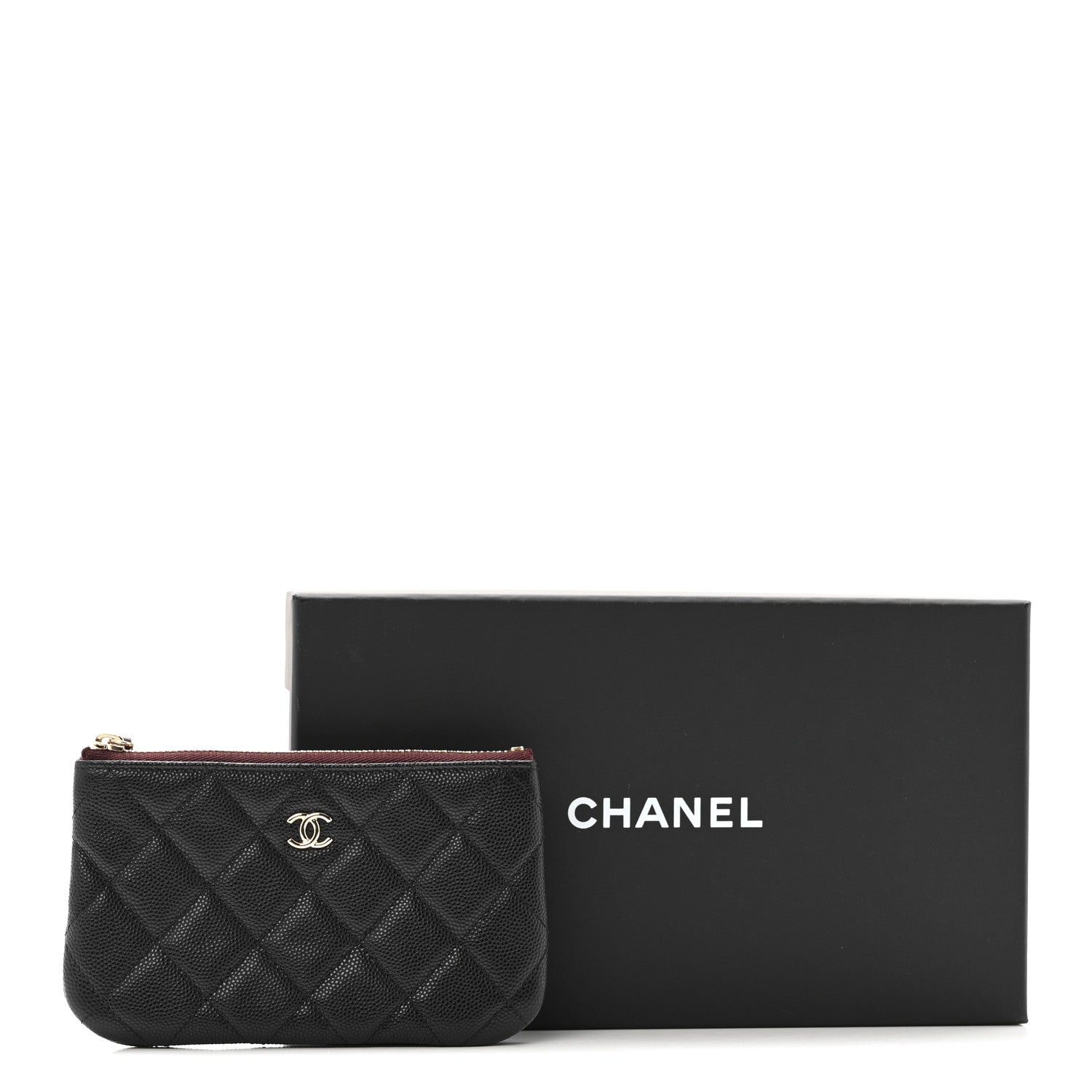 Chanel Caviar Quilted Small Cosmetic Case Black 8 of 8